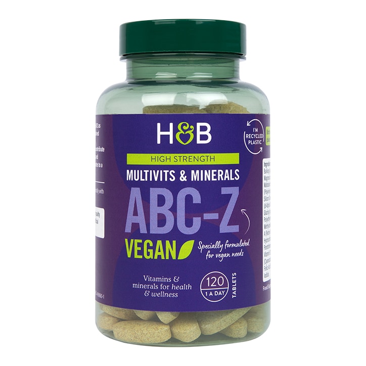 Holland & Barrett High Strength ABC to Z Vegan Multivitamins 120 Tablets